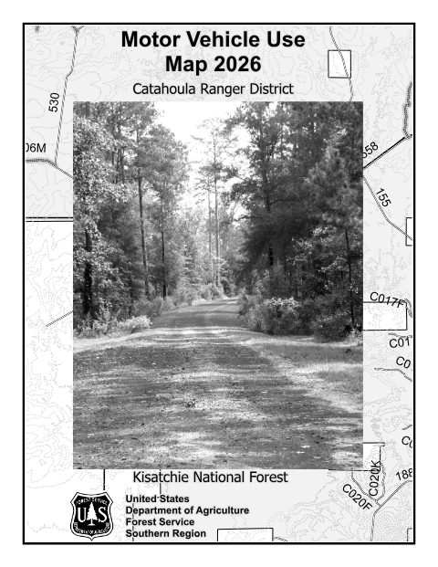 Catahoula Ranger District Motor Vehicle Use Map — Kisatchie National Forest (2026)