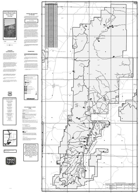 Powell Ranger District MVUM Map — Dixie National Forest