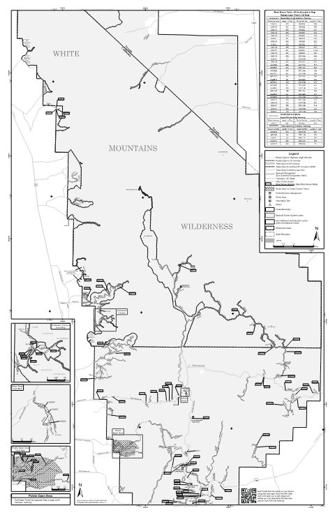MVUM - White Mountains — Inyo National Forest