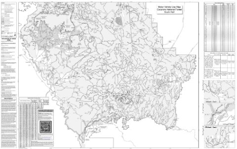 South Section of MVUM — Coconino National Forest (2025)