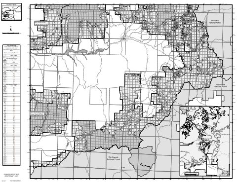 Gunnison District Motor Vehicle Use Map (MVUM) (South) — Grand Mesa, Uncompahgre and Gunnison National Forests (2025)