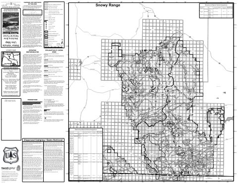 Snowy Range Motor Vehicle Use Map (MVUM) — Medicine Bow-Routt National Forests & Thunder Basin National Grassland (2021)