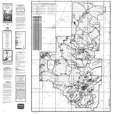 Cedar City Ranger District MVUM Map — Dixie National Forest