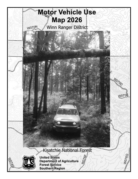 Winn Ranger District Motor Vehicle Use Map — Kisatchie National Forest (2026)