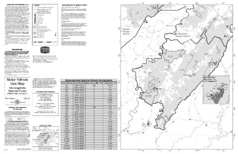 White Sulphur Ranger District MVUM — Monongahela National Forest (2025)