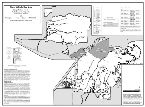 Pacific Ranger District Map South (2 MB, PDF) MVUM — Olympic National Forest