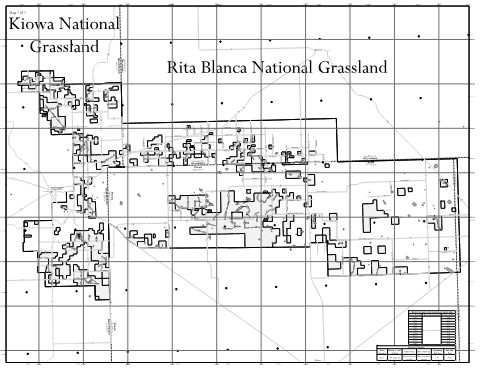 Kiowa/Rita Blanca - Back Motor Vehicle Use Map (MVUM) — Cibola National Forest and National Grasslands