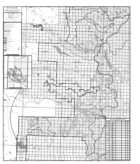 Motor Vehicle Use Map - Snoqualmie Ranger District — Mount Baker-Snoqualmie National Forest