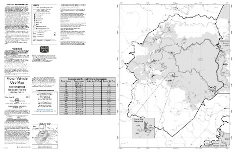 Gauley Ranger District MVUM — Monongahela National Forest (2025)