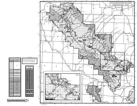 Plateau Division Motor Vehicle Use Map (MVUM) — Grand Mesa, Uncompahgre and Gunnison National Forests (2016)