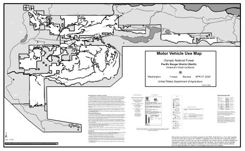 Pacific Ranger District Map North (2 MB, PDF) MVUM — Olympic National Forest