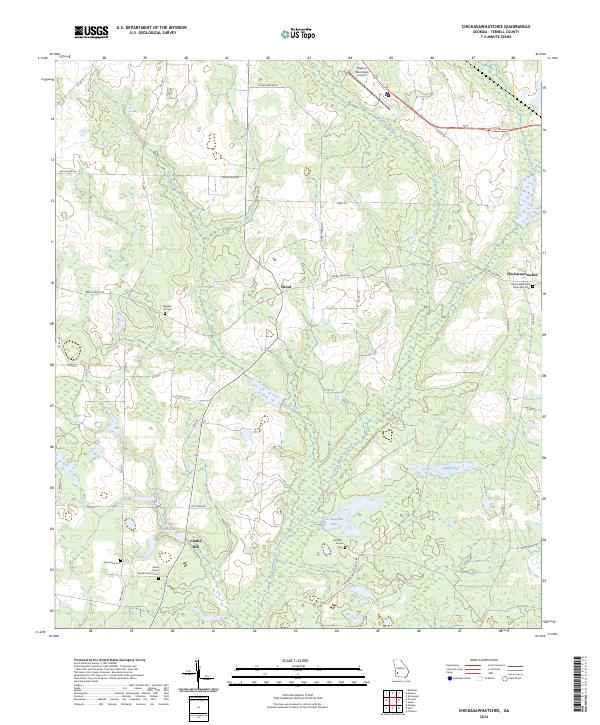 Chickasawhatchee, GA — USGS 7.5-minute topo (2024)