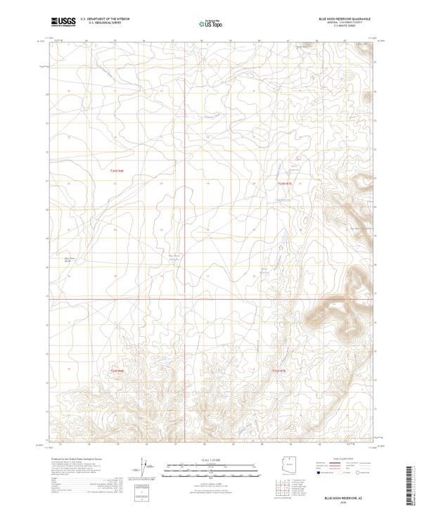 Blue Moon Reservoir, AZ — USGS 7.5-minute topo (2026)
