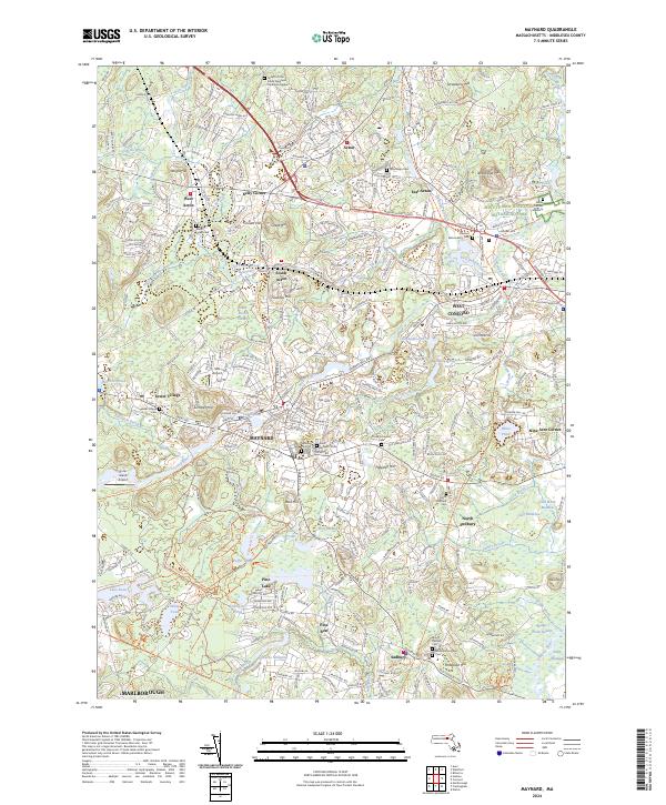 Maynard, MA — USGS 7.5-minute topo (2024)