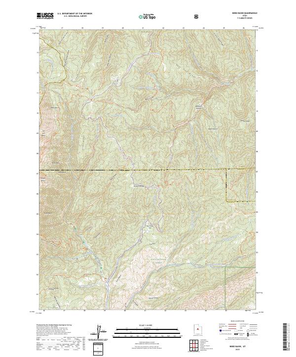 Nebo Basin, UT — USGS 7.5-minute topo (2023)