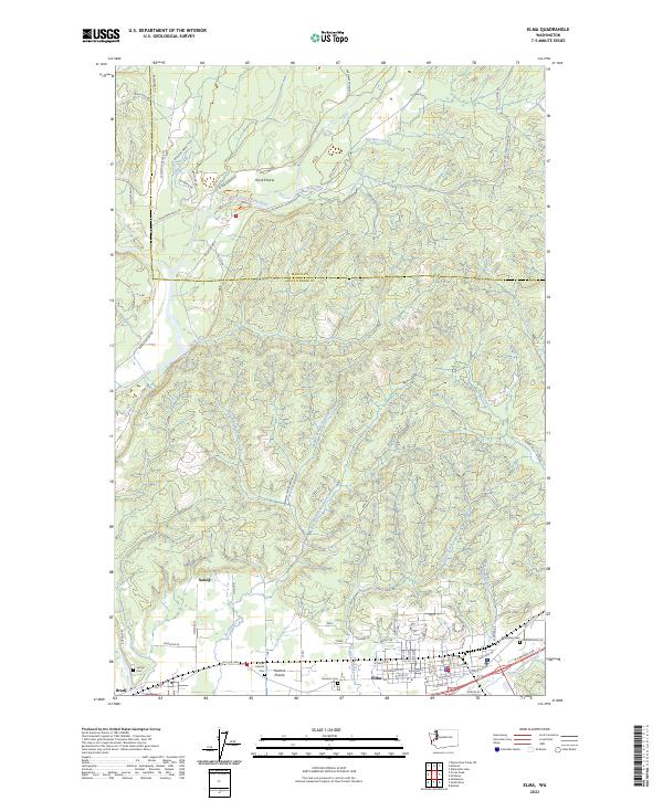 Elma, WA — USGS 7.5-minute topo (2023)