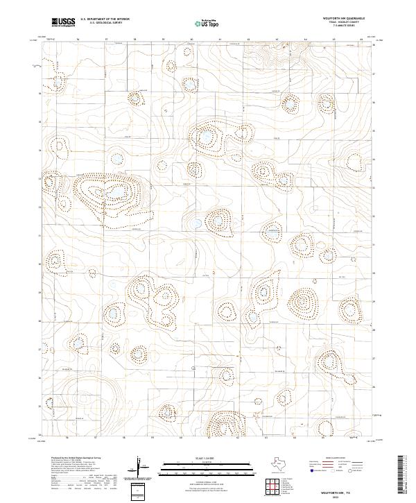Wolfforth NW, TX — USGS 7.5-minute topo (2022)