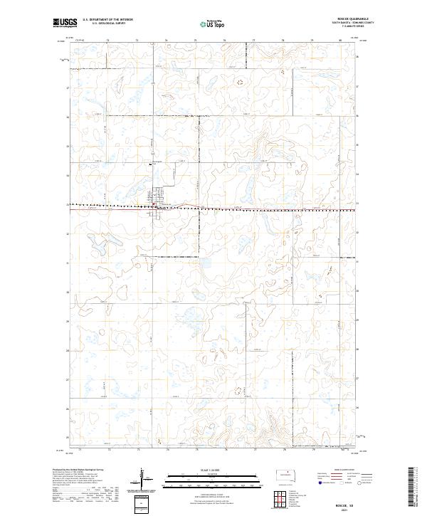 Roscoe, SD — USGS 7.5-minute topo (2021)