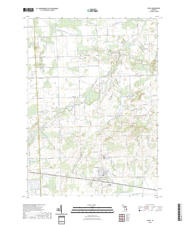 Capac, MI — USGS 7.5-minute topo (2023)