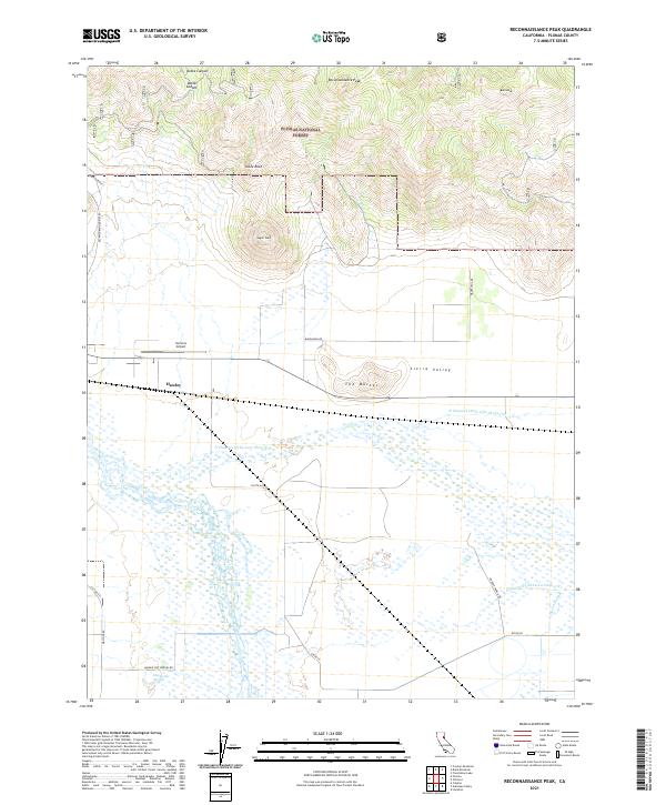 Reconnaissance Peak, CA — USGS 7.5-minute topo (2021)