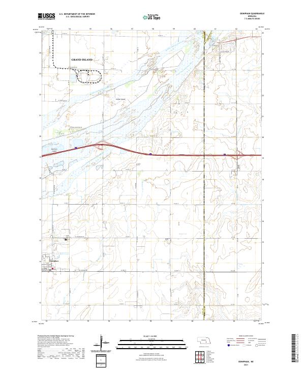 Doniphan, NE — USGS 7.5-minute topo (2021)
