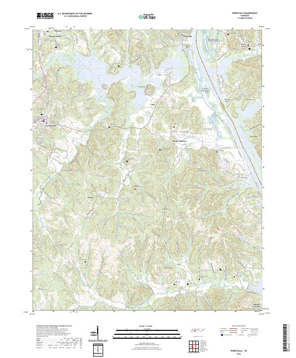 Perryville, TN — USGS 7.5-minute topo (2022)