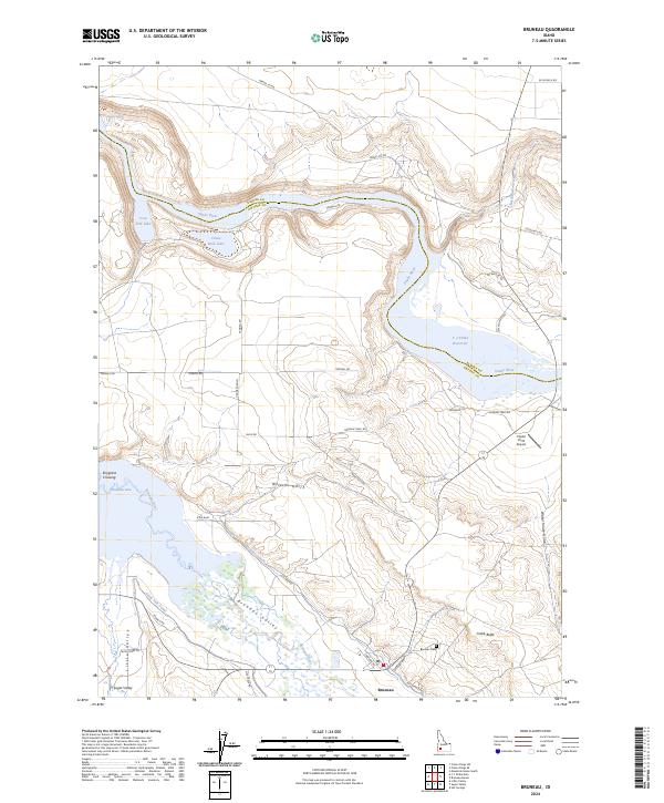 Bruneau, ID — USGS 7.5-minute topo (2024)