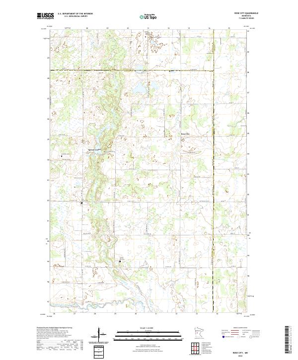 Rose City, MN — USGS 7.5-minute topo (2022)