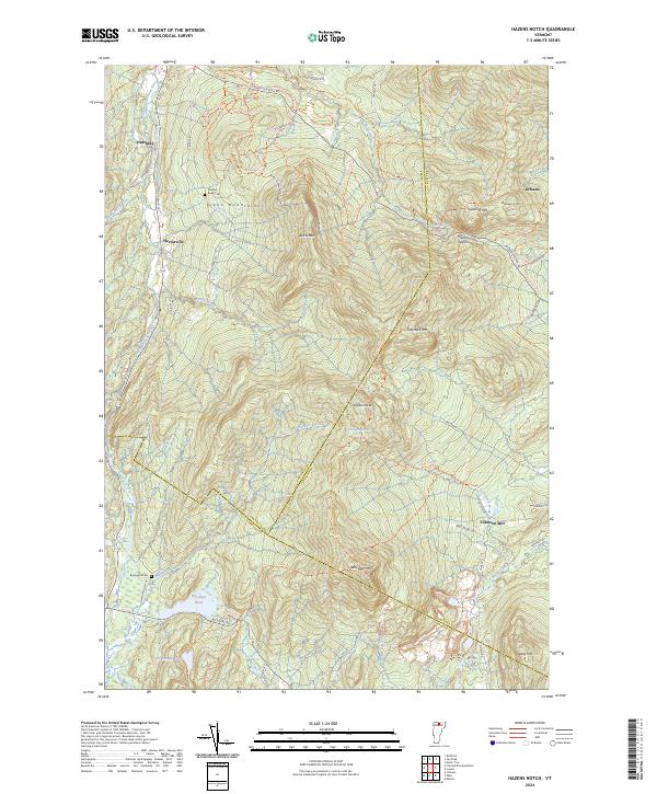 Hazens Notch, VT — USGS 7.5-minute topo (2024)