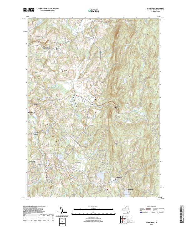 Averill Park, NY — USGS 7.5-minute topo (2023)
