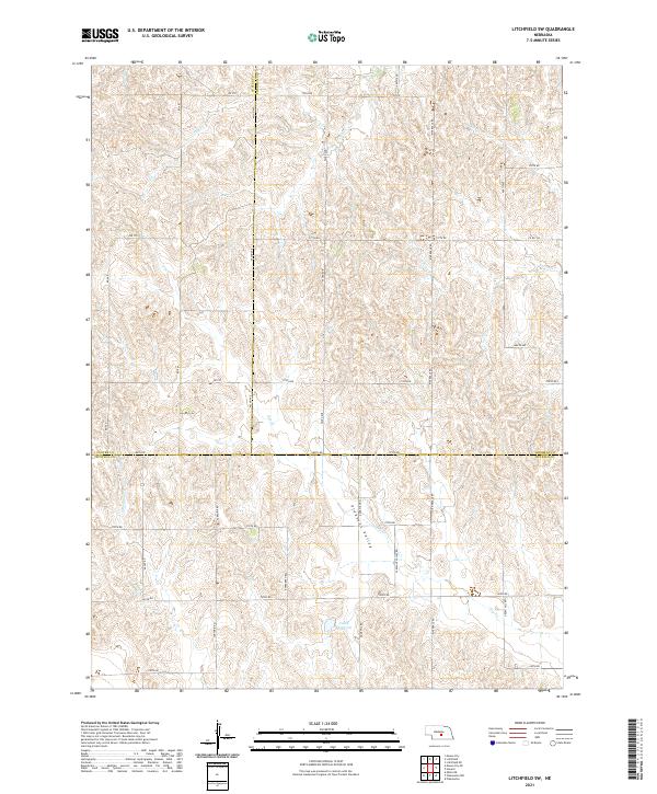 Litchfield SW, NE — USGS 7.5-minute topo (2021)