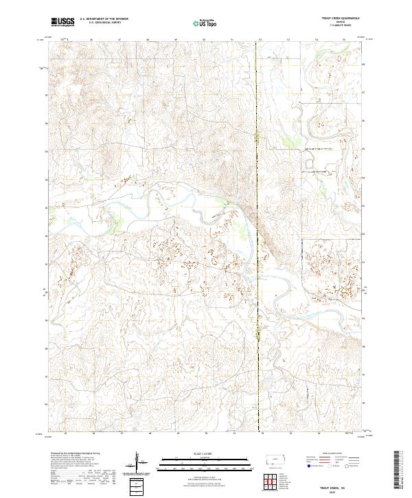 Trout Creek, KS — USGS 7.5-minute topo (2022)
