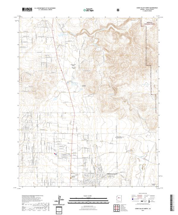 Chino Valley North, AZ — USGS 7.5-minute topo (2021)