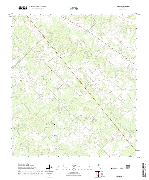 Terryville, TX — USGS 7.5-minute topo (2022)
