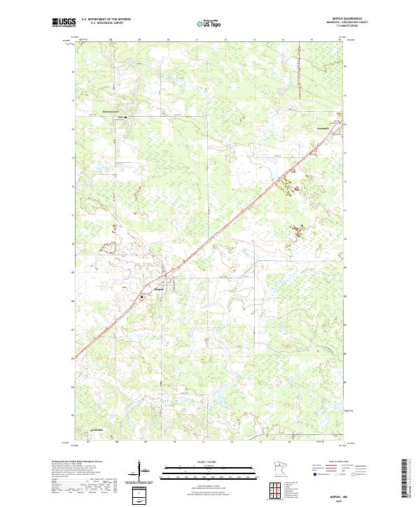 Mizpah, MN — USGS 7.5-minute topo (2022)