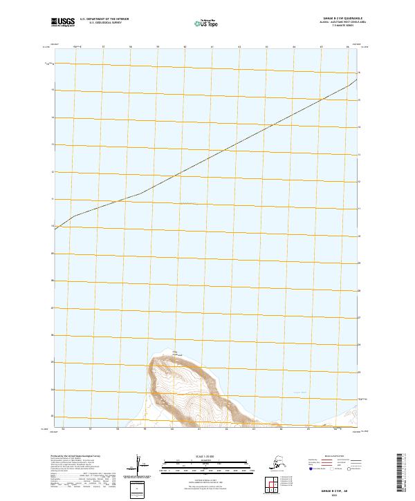 Umnak B-2 SW, AK — USGS 7.5-minute topo (2021)