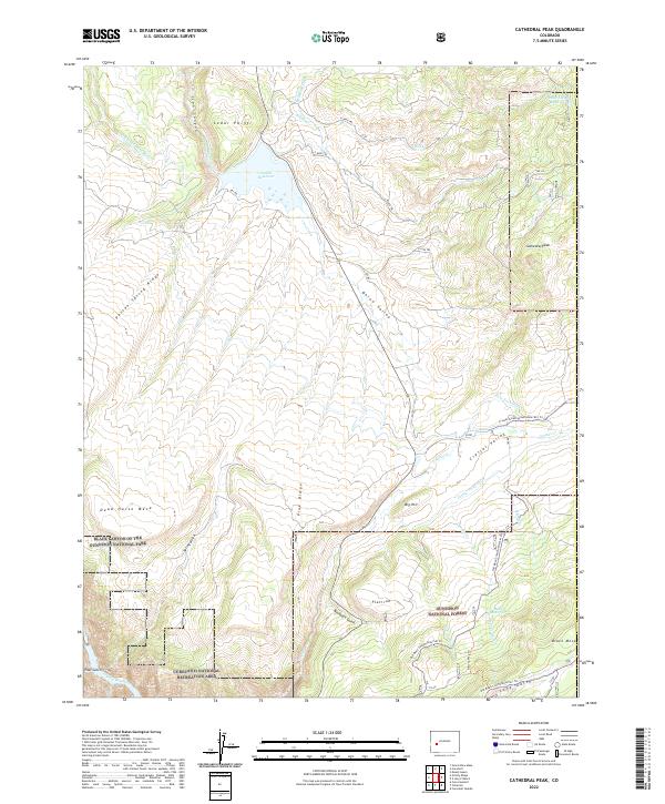 Cathedral Peak, CO — USGS 7.5-minute topo (2022)
