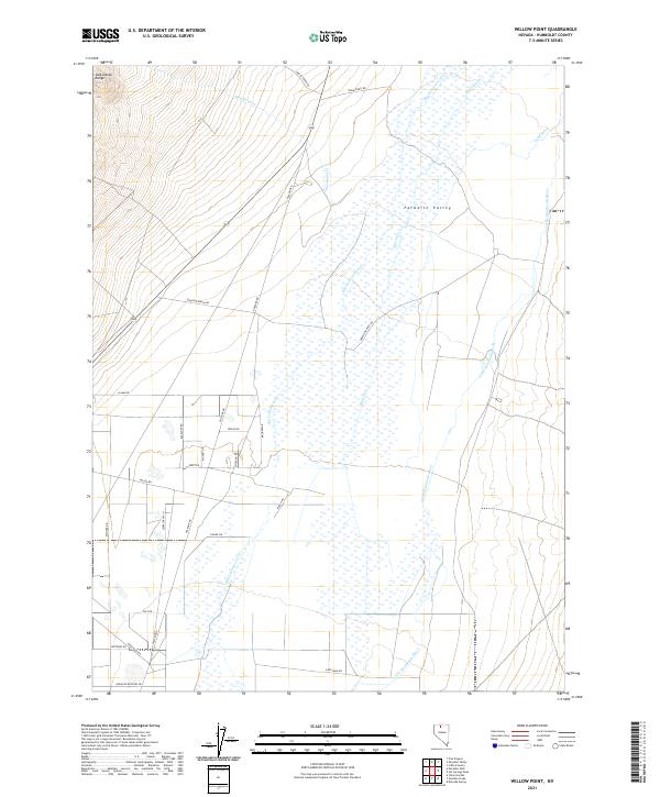 Willow Point, NV — USGS 7.5-minute topo (2021)