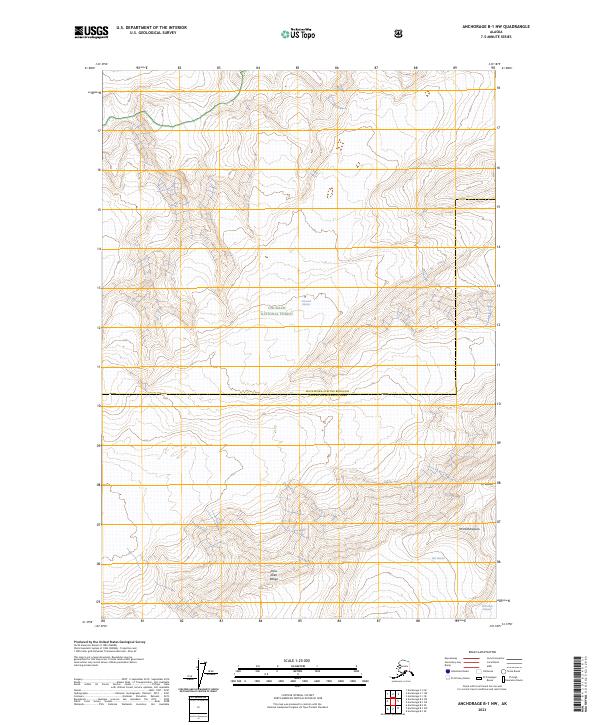 Anchorage B-1 NW, AK — USGS 7.5-minute topo (2023)
