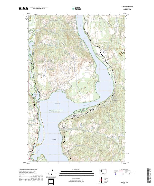 Marcus, WA — USGS 7.5-minute topo (2023)