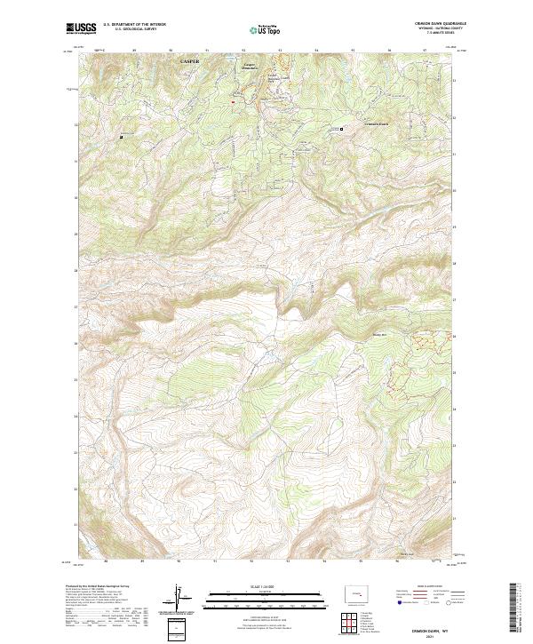 Crimson Dawn, WY — USGS 7.5-minute topo (2021)