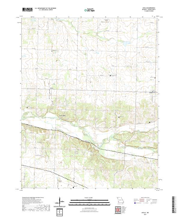 Avilla, MO — USGS 7.5-minute topo (2021)