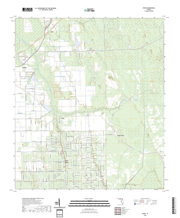 Spuds, FL — USGS 7.5-minute topo (2024)