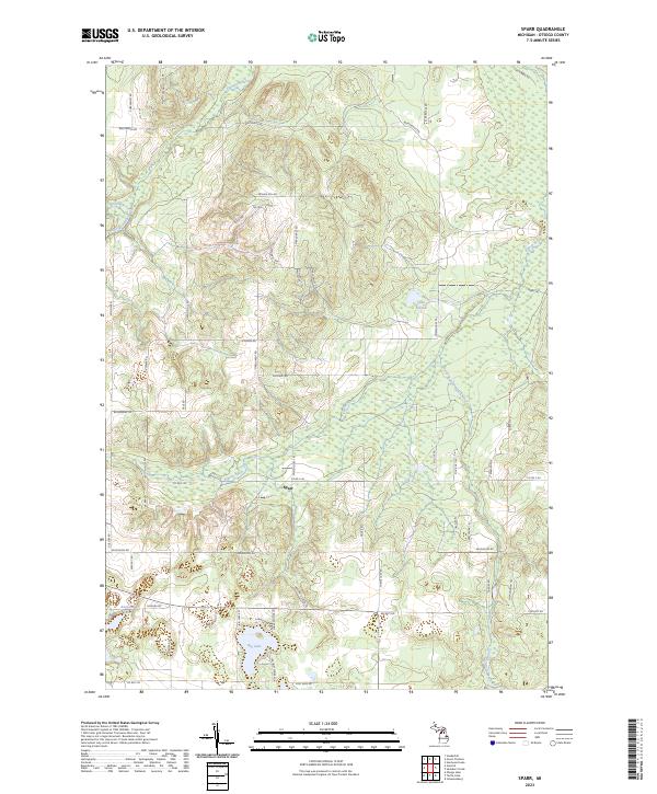 Sparr, MI — USGS 7.5-minute topo (2023)