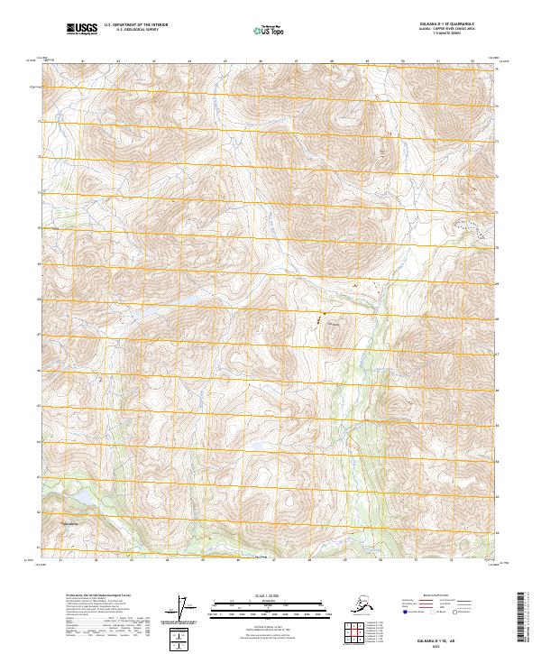 Gulkana D-1 SE, AK — USGS 7.5-minute topo (2023)