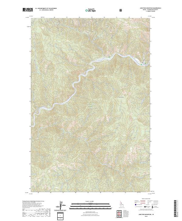 Junction Mountain, ID — USGS 7.5-minute topo (2024)