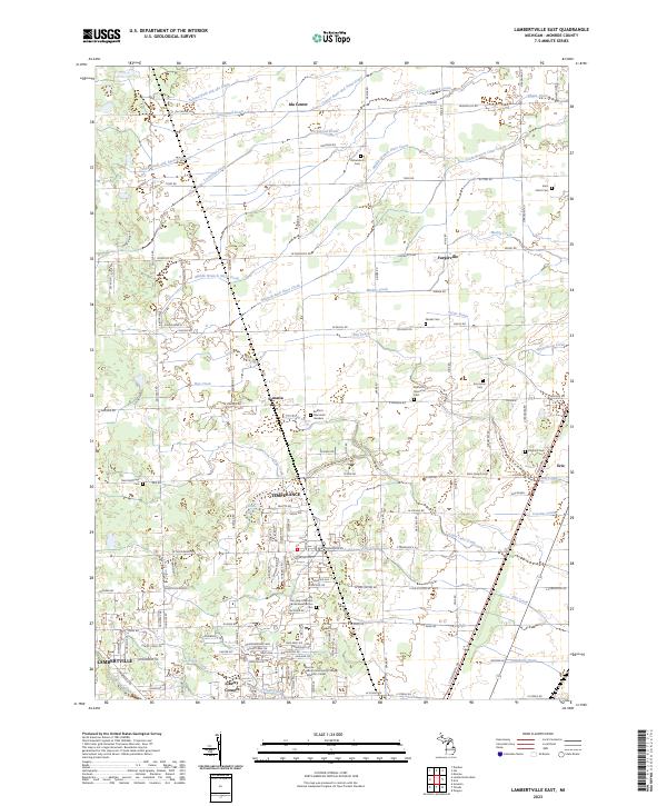 Lambertville East, MI — USGS 7.5-minute topo (2023)