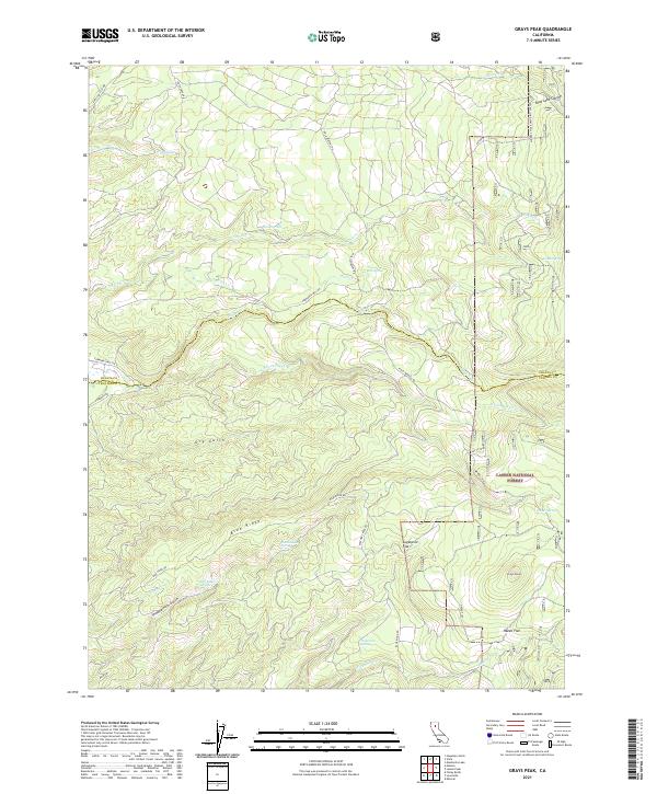 Grays Peak, CA — USGS 7.5-minute topo (2021)
