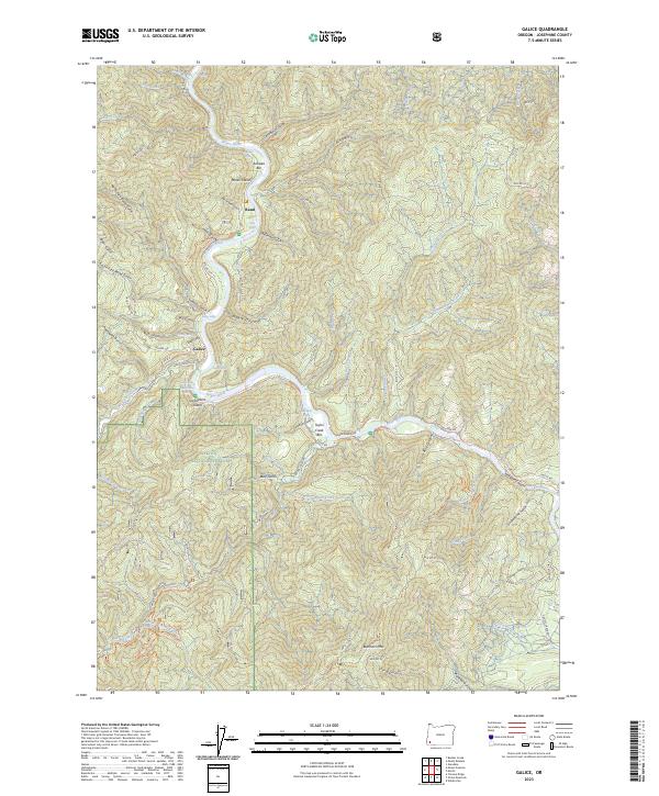 Galice, OR — USGS 7.5-minute topo (2023)
