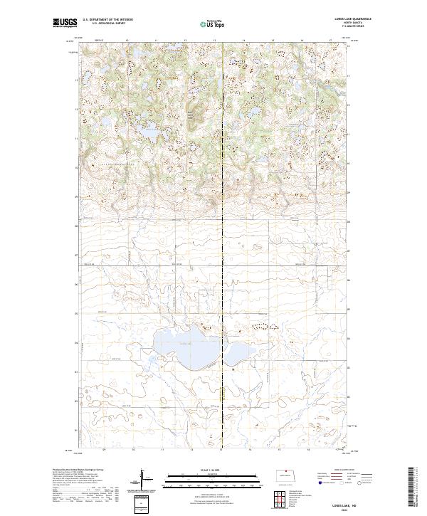 Lords Lake, ND — USGS 7.5-minute topo (2024)